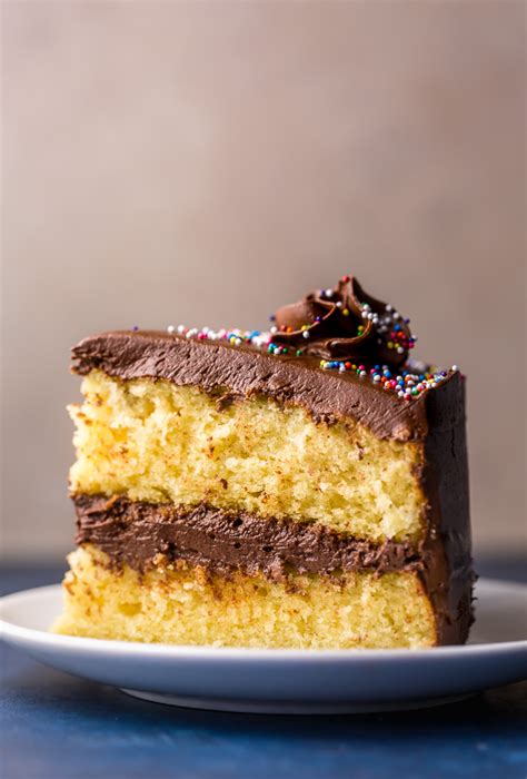 classic-yellow-cake-with-creamy-chocolate-frosting image