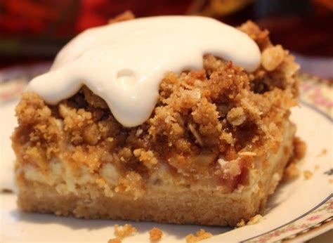 fresh-apple-cheesecake-bars-homemade-food-junkie image
