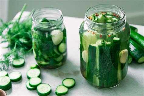 no-cook-refrigerator-pickles-easy-quick-pickled image