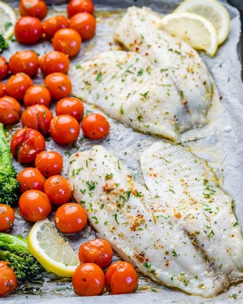 sheet-pan-oven-baked-tilapia-recipe-healthy-fitness image