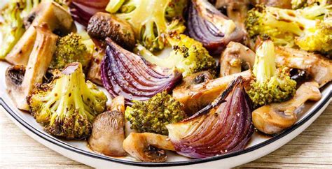 addictive-roasted-broccoli-and-mushrooms-with-onion-wedges image