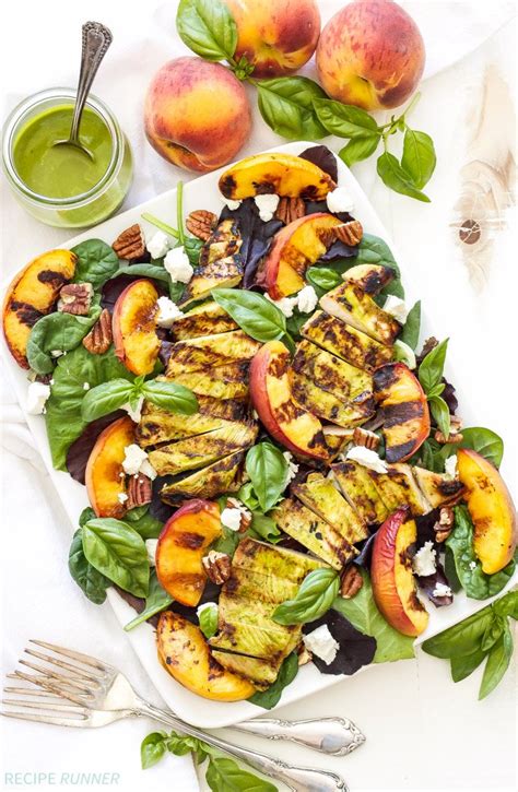 grilled-chicken-peach-pecan-and-goat-cheese-salad image