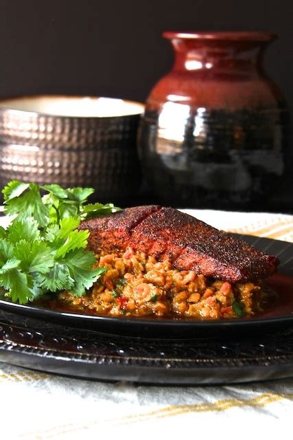 seared-spice-rubbed-salmon-with-curried-red-lentils image