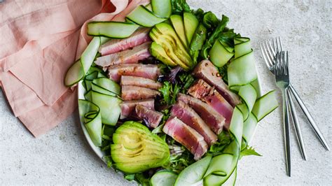 seared-ahi-tuna-salad-recipe-mashed image