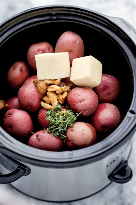 roasted-garlic-mashed-potatoes-slow-cooker-little image