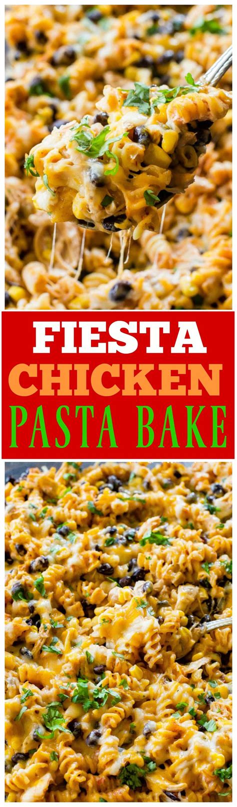 fiesta-chicken-pasta-bake-the-girl-who-ate-everything image