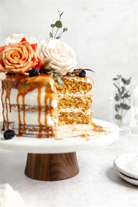 cardamom-spiced-carrot-cake-with-ginger-frosting image