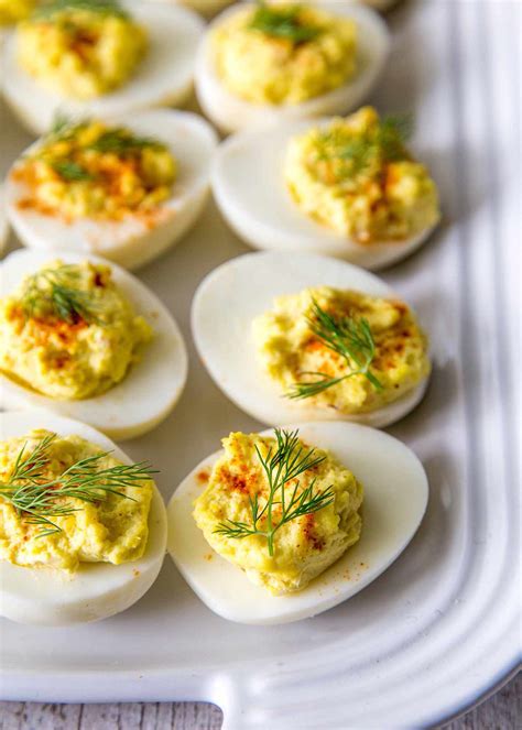 deviled-eggs-with-horseradish-and-dill image