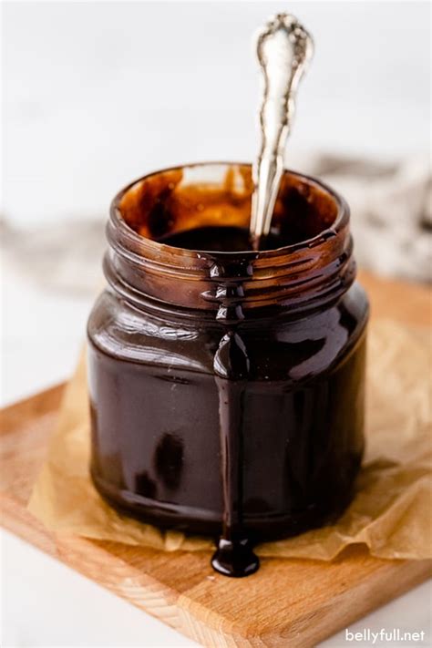 5-minute-homemade-chocolate-sauce-recipe-belly-full image