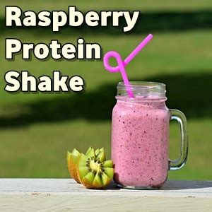 raspberry-protein-shake-recipe-for-ketogenic-breakfast image