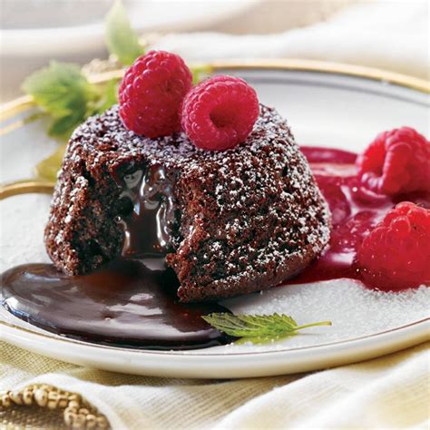 quick-and-easy-raspberry-coulis-with-molten-lava-truffle image