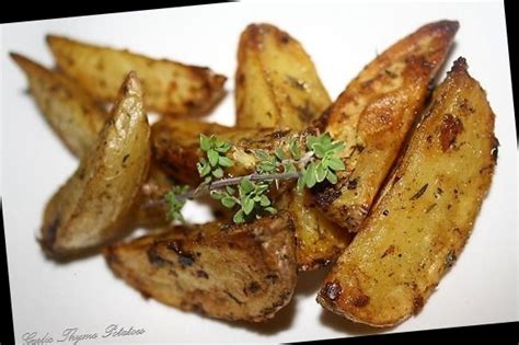 garlic-thyme-potatoes-recipe-recipezazzcom image