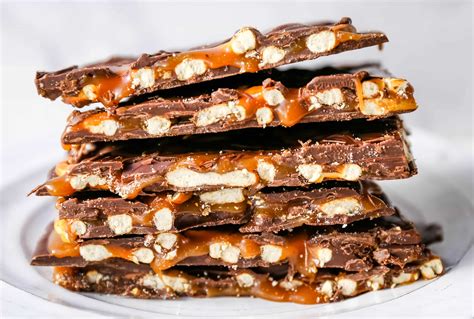 chocolate-caramel-pretzel-bark-modern-honey image