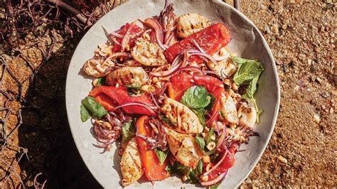 garlicky-grilled-squid-with-peppers-recipe-bon-apptit image