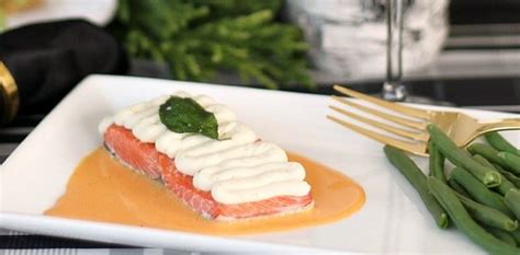 salmon-with-red-pepper-coulis-recipe-celebrations image