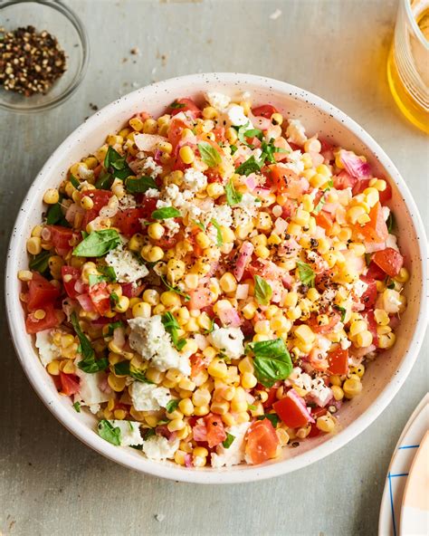 fresh-corn-salad-recipe-with-tomato-basil-and-feta image