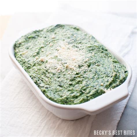 easiest-creamed-spinach-recipe-beckys-best-bites image