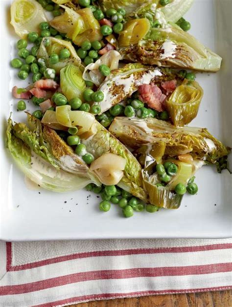 braised-leeks-peas-and-little-gems-the-happy-foodie image