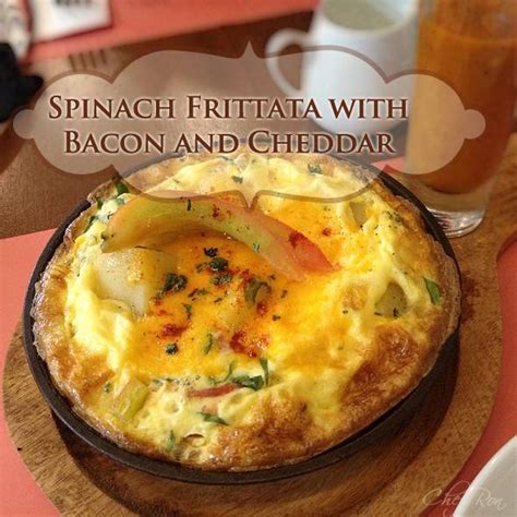 spinach-frittata-with-bacon-and-cheddar image