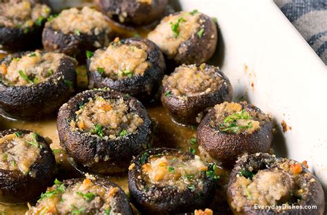 garlic-butter-roasted-mushrooms-recipe-everyday image