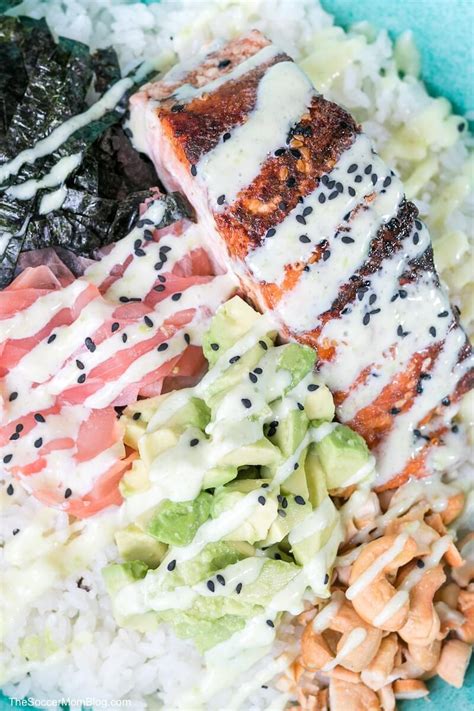 wasabi-salmon-bowl-recipe-the-soccer-mom-blog image
