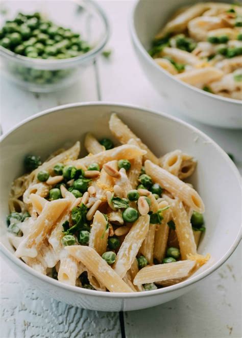 pasta-with-ricotta-and-peas-savoring-italy image