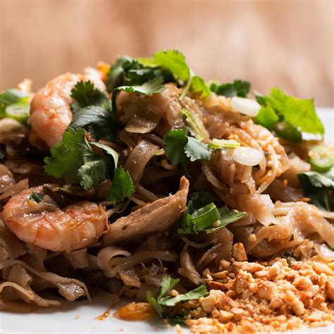thai-style-chicken-and-prawn-fried-noodles-pad-thai image