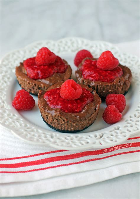 chocolate-raspberry-cheesecake-cups-emily-bites image