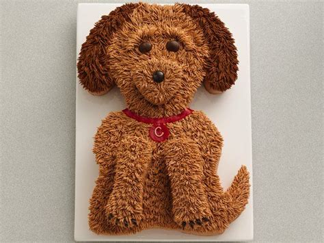 cute-golden-doodle-dog-cake-recipe-pinterest image