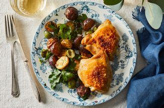 sheet-pan-chicken-with-potatoes-olives-herbs image