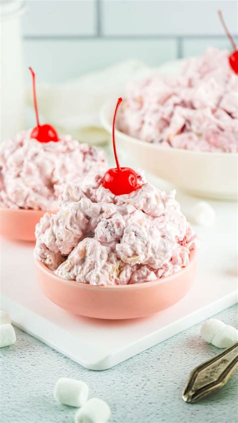 easy-cherry-fluff-salad-recipe-get-on-my-plate image