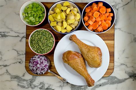 split-pea-soup-with-smoked-turkey-sips-nibbles-bites image