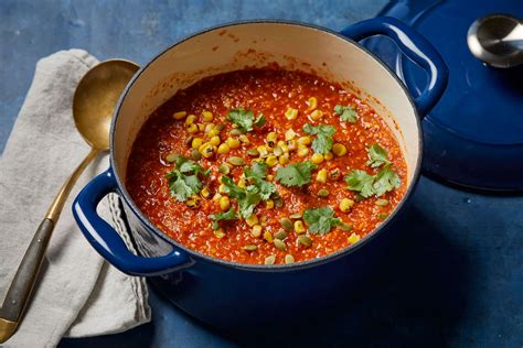 mexican-spiced-roasted-red-pepper-and-corn-soup image
