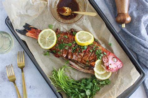 thai-baked-whole-fish-in-garlic-chile-sauce image