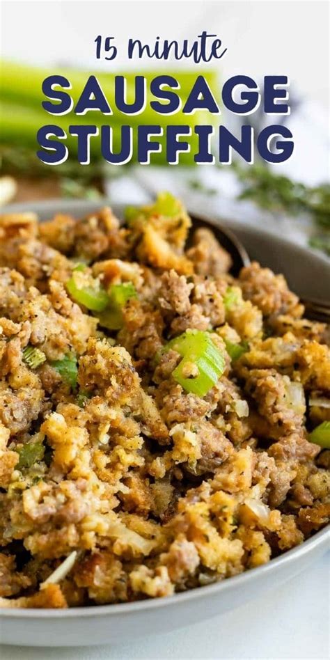 easy-sausage-stuffing-15-minute-recipe-crazy-for image
