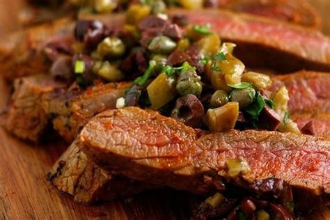 grilled-flank-steaks-with-sicilian-olive-tapenade-food52 image