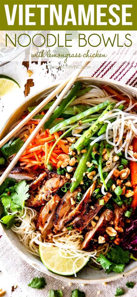 vietnamese-noodles-with-lemongrass-chicken-and-the image