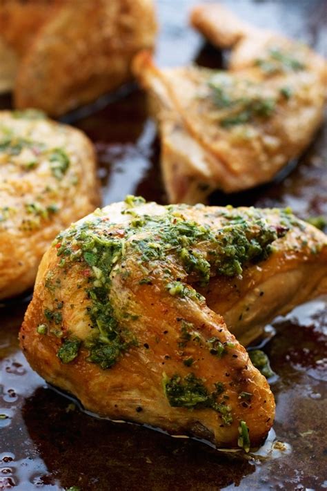quartered-roasted-chicken-with-chimichurri-sauce image