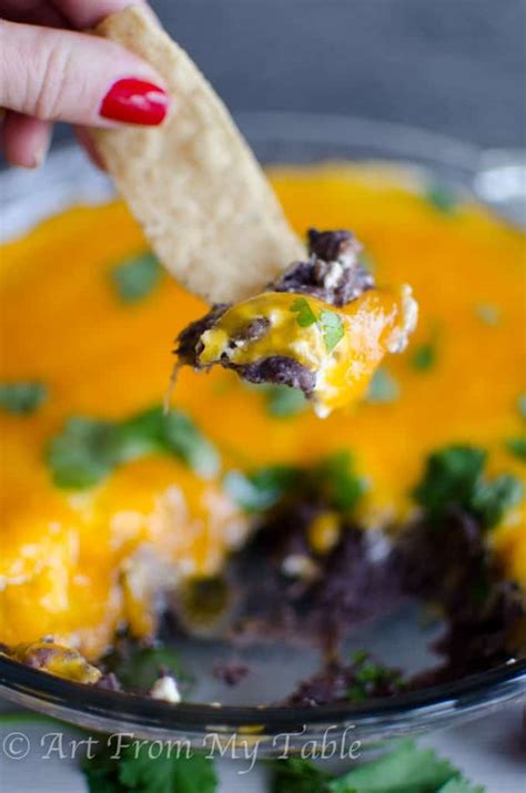 baked-black-bean-dip-art-from-my-table image