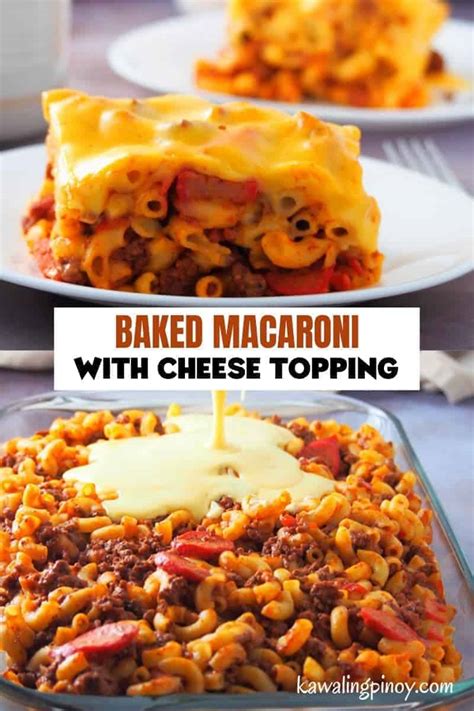 filpino-style-baked-macaroni-with-cheese-topping image