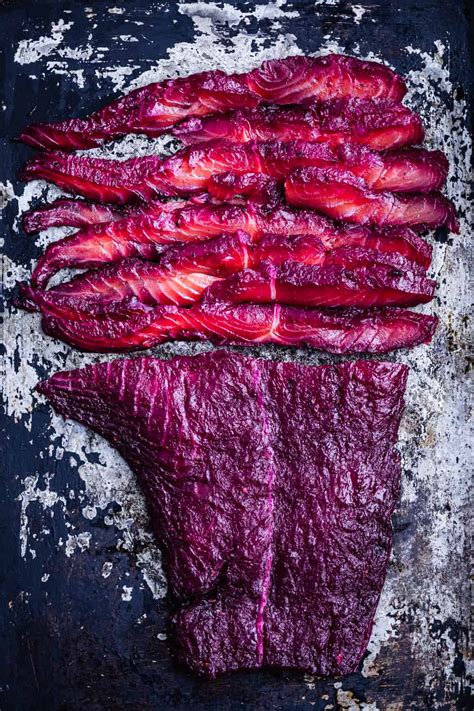 beet-cured-salmon-waves-in-the-kitchen image