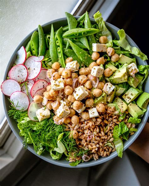 marinated-chickpea-and-feta-salad-with-spring-veggies-kitchn image