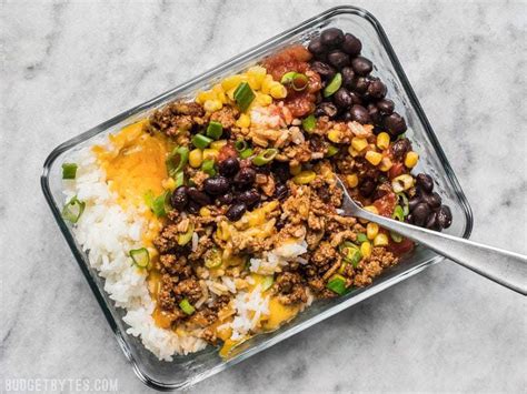 easiest-burrito-bowl-meal-prep-budget-bytes image
