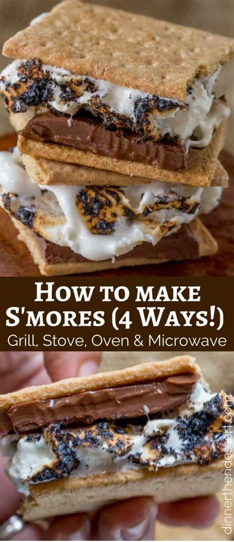 how-to-make-smores-4-ways-dinner-then-dessert image