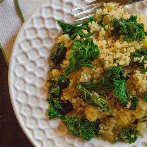 quinoa-with-sauteed-kale-recipe-emily-farris-food image