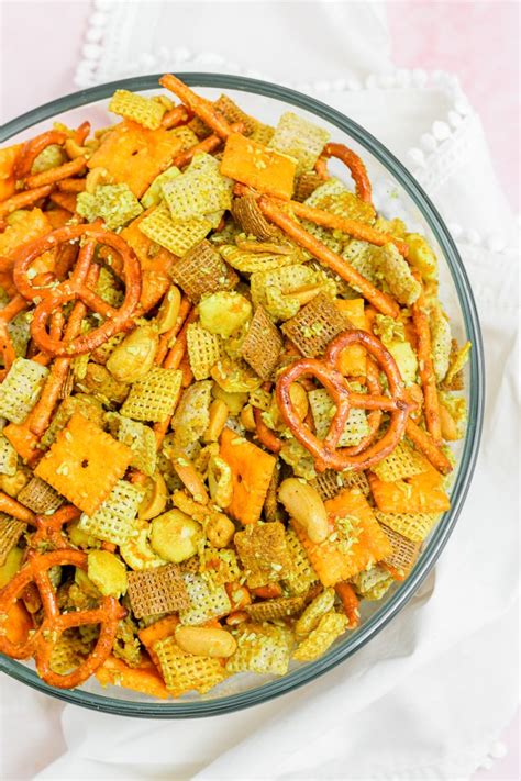 curry-spiced-party-chex-mix-sprinkles-sea-salt image