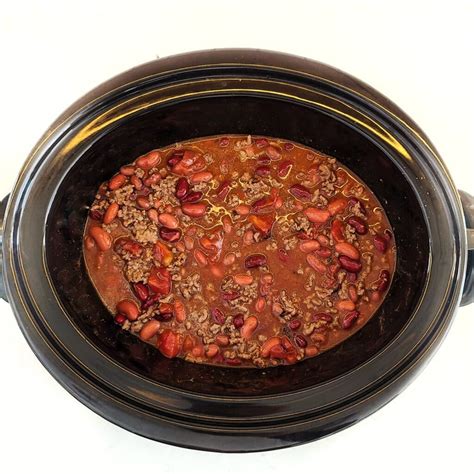 easy-slow-cooker-three-bean-chili-recipe-oh-she image