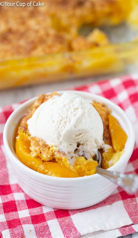 4-ingredient-peach-dump-cake-your-cup-of-cake image