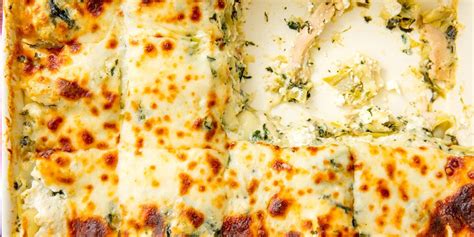 best-chicken-spinach-artichoke-lasagna-recipe-delish image