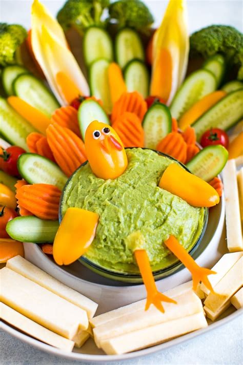 thanksgiving-turkey-veggie-tray-eating-bird-food image